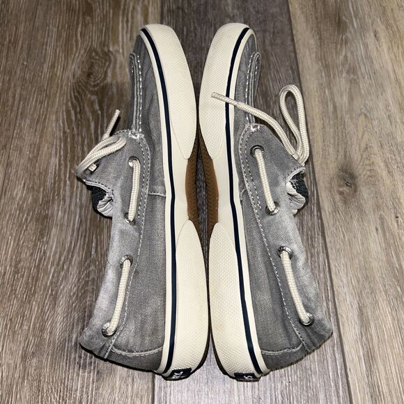 Sperry Halyard 2 Eye 0772830 Salt Washed Grey Men’s US Size 8.5M Sneaker Shoes - Picture 10 of 11